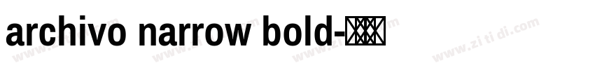 archivo narrow bold字体转换